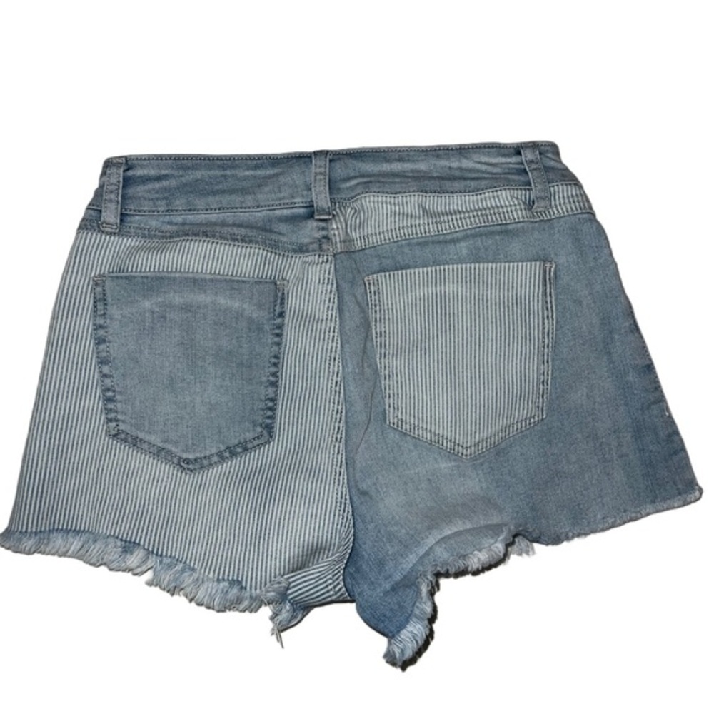 Rewash🦎High Rise Short W/ Stripe Contrast🌵 - Picture 4 of 5
